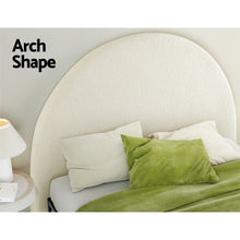 Load image into Gallery viewer, Bed Head Headboard Bed Frame Queen Boucle - GREI White