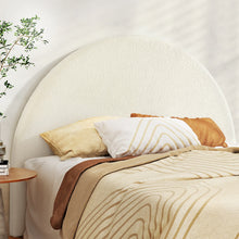 Load image into Gallery viewer, Bed Head Headboard Bed Frame Queen Boucle - GREI White