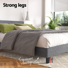 Load image into Gallery viewer, Artiss Bed Frame King Size Grey NEO