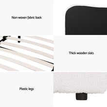 Load image into Gallery viewer, Bed Frame King Size Boucle DARA