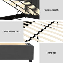 Load image into Gallery viewer, Artiss Bed Frame King Size Velvet Grey FION