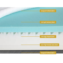 Load image into Gallery viewer, Giselle Bedding Memory Foam Mattress Bed Cool Gel Non Spring Comfort King 15cm