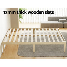 Load image into Gallery viewer, Bed Frame King Size Wooden Base Mattress Platform Timber Pine BRUNO
