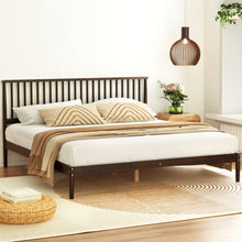 Load image into Gallery viewer, Artiss Bed Frame King Size Wooden Base Mattress Platform Timber Walnut VISE