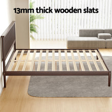 Load image into Gallery viewer, Artiss Bed Frame King Size Wooden Base Mattress Platform Timber Walnut VISE