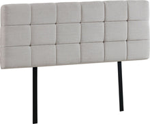 Load image into Gallery viewer, Linen Fabric Queen Bed Deluxe Headboard Bedhead - Beige
