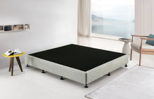 Load image into Gallery viewer, Palermo King Ensemble Bed Base Platinum Light Grey Linen Fabric