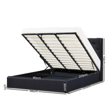 Load image into Gallery viewer, Artiss King Size Gas Lift Bed Frame - Charcoal