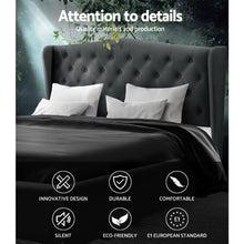 Load image into Gallery viewer, Artiss King Size Bed Frame Base Mattress Platform Fabric Wooden Charcoal PIER