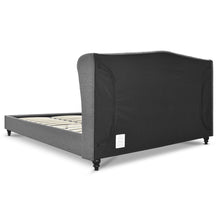 Load image into Gallery viewer, Artiss King Size Wooden Upholstered Bed Frame Headborad - Grey