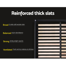 Load image into Gallery viewer, Artiss Avio Bed Frame Fabric Storage Drawers - Charcoal King