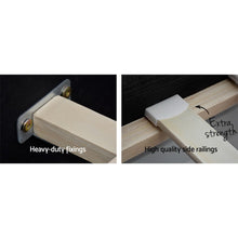 Load image into Gallery viewer, KING Bed Frame with 4 Storage Drawers AVIO Fabric Headboard Wooden