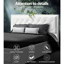 Load image into Gallery viewer, Artiss TIYO King Size Gas Lift Bed Frame Base With Storage Mattress White Leather