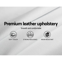 Load image into Gallery viewer, Artiss TIYO King Size Gas Lift Bed Frame Base With Storage Mattress White Leather