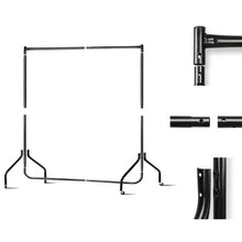 Load image into Gallery viewer, 6FT Metal Garment Display Rail - Black