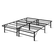 Load image into Gallery viewer, Artiss Foldable Queen Metal Bed Frame - Black