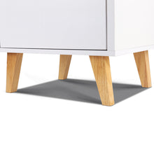 Load image into Gallery viewer, Artiss 2 Drawer Wooden Bedside Tables - White