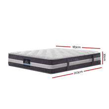 Load image into Gallery viewer, Giselle Bedding King Mattress Bed Size 7 Zone Pocket Spring Medium Firm Foam 30cm