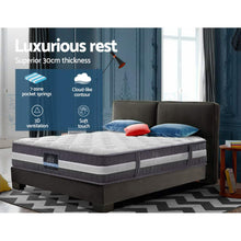 Load image into Gallery viewer, Giselle Bedding King Mattress Bed Size 7 Zone Pocket Spring Medium Firm Foam 30cm