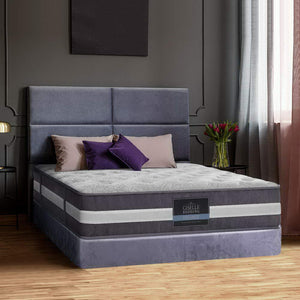 Giselle Bedding King Single Mattress Bed Size 7 Zone Pocket Spring Medium Firm Foam 30cm