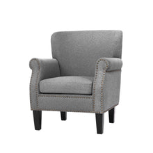 Load image into Gallery viewer, Artiss Armchair Accent Chair Retro Armchairs Lounge Accent Chair Single Sofa Linen Fabric Seat Grey