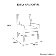 Load image into Gallery viewer, Emily Arm Chair Beige Colour