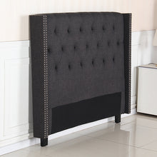 Load image into Gallery viewer, Milano Queen Size Charcoal Colour Headboard