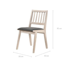 Load image into Gallery viewer, Harriette White Washed Oak Finish Dining Chair ÃÂ Set of 2