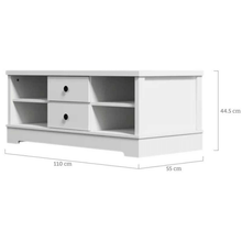 Load image into Gallery viewer, Margaux White Coastal Style Coffee Table with Drawers