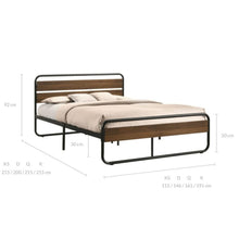 Load image into Gallery viewer, Molly Industrial Bed in King Single