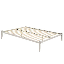 Load image into Gallery viewer, Metal Bed Base Frame Platform Foundation White - Queen
