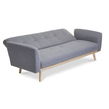 Load image into Gallery viewer, Nicholas 3-Seater Light Grey Foldable Sofa Bed