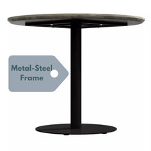 Load image into Gallery viewer, Tyler Black Mid-Century Design Round Dining Table