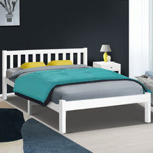 Load image into Gallery viewer, Artiss Wooden Bed Frame Queen Size Pine Wood Timber Mattress Base Bedroom