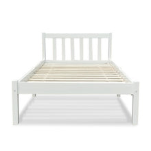 Load image into Gallery viewer, Single Size Wooden Bed Frame - White