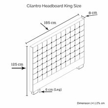 Load image into Gallery viewer, Cilantro King Charcoal Headboard