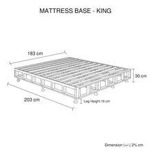 Load image into Gallery viewer, Mattress Base King Size Black