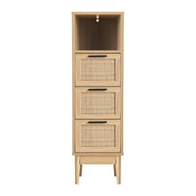 Load image into Gallery viewer, 3 Chest of Drawers Rattan Furniture Cabinet Storage Side End Table Shelf living room Kings Warehouse 