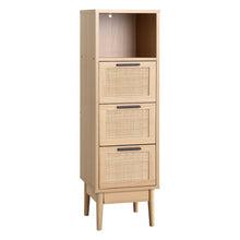 Load image into Gallery viewer, 3 Chest of Drawers Rattan Furniture Cabinet Storage Side End Table Shelf living room Kings Warehouse 