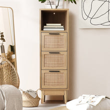 Load image into Gallery viewer, 3 Chest of Drawers Rattan Furniture Cabinet Storage Side End Table Shelf living room Kings Warehouse 