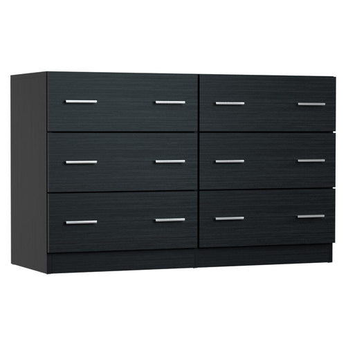 6 Chest of Drawers - VEDA Black Furniture Kings Warehouse 