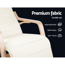 Load image into Gallery viewer, Artiss Rocking Armchair Footrest Nursing Beige Afton