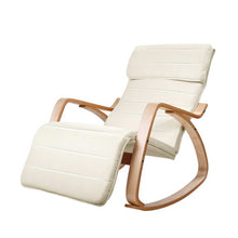 Load image into Gallery viewer, Artiss Rocking Armchair Footrest Nursing Beige Afton