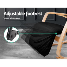 Load image into Gallery viewer, Artiss Rocking Armchair Footrest Nursing Black Afton