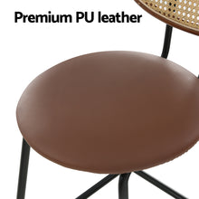 Load image into Gallery viewer, Artiss 4x Bar Stools PU Leather Stools Brown