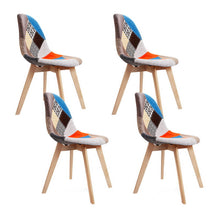 Load image into Gallery viewer, Artiss Dining Chairs Set of 4 Fabric Retro Replica DSW