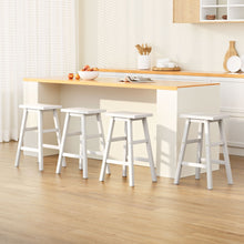 Load image into Gallery viewer, Artiss 4x Bar Stools Kitchen Chairs Wooden White