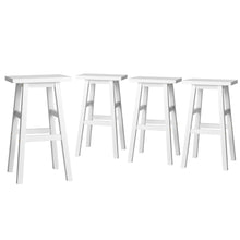 Load image into Gallery viewer, Artiss 4x Bar Stools Kitchen Chairs Wooden White