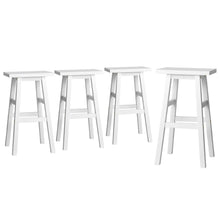 Load image into Gallery viewer, Artiss 4x Bar Stools Kitchen Chairs Wooden White