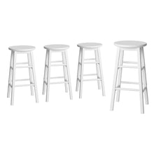 Load image into Gallery viewer, Artiss 4x Bar Stools Round Chairs Wooden White
